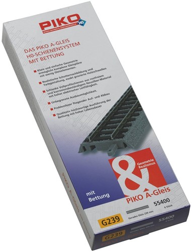 Piko 55400 H0 - Rails met Bedding Rechte G239 1stuks-2