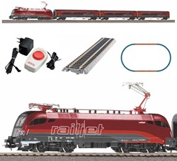 Piko 57178 H0 - Startset Elektrische Locomotief Railjet ÖBB A-Rails & B V