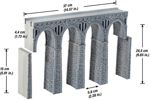 Noch 58660 H0 - Spoorbrug (steen)