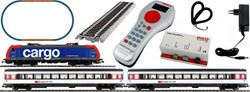 Piko 59029 H0 - Re 484 Elektrische Locomotief SBB EC PSC light + 3 Wg. A-Gleis & B VI