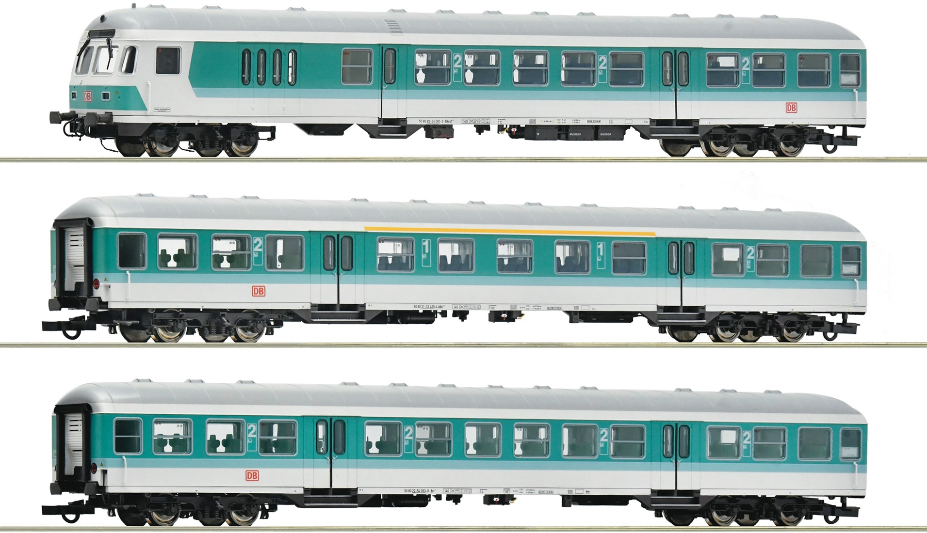 PU2 - MÄRKLIN 1 58038 - 3ER SET PERSONENWAGEN RHEINGOLD 1 DB