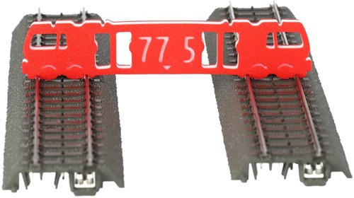 Feldherr 65674 H0 - Spoorbreedte Parallelle spoorbreedte H0 met 77,5 mm en 64,3 mm afstand-2