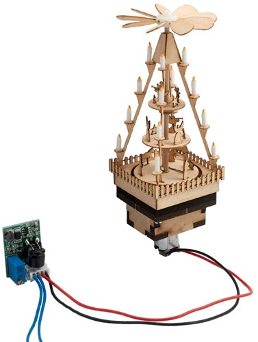 Noch 66413 H0 - Kerstmarkt Pyramide (micro motion)-2