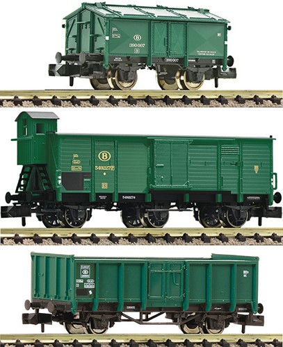 Fleischmann 6660077 N - 3-delige set NMBS/SNCB-Goederenwagens