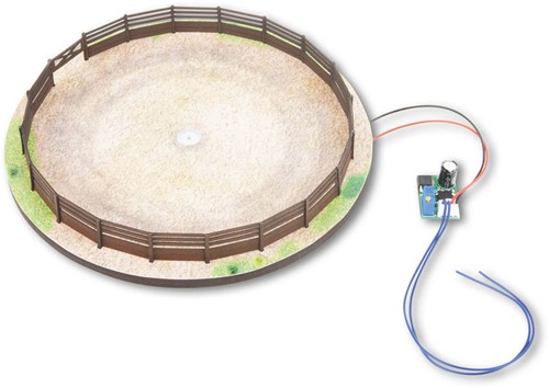 Noch 66717 H0 - Paardenbak + boxen met paard en begeleider, Micro Motion-2