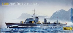 Heller 81010 - Zerstörer Z31 1942 1:400 (Open Verpakking)