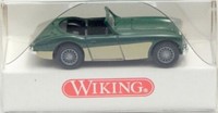 Wiking 8160123 H0 - Austin Healey 3000 Creme/Groen