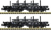 Fleischmann 845608 N - Set 2x Zwaarlastwagen van de NS met lading staalplaten