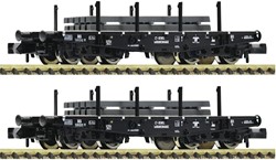 Fleischmann 845608 N - Set 2x Zwaarlastwagen van de NS met lading staalplaten
