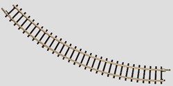 Märklin 8510 Z - Gebogen rail 145mm 45° (Zonder Verpakking)