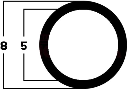 Roco 85612  - Haftringe D8/D5x0!5 - 10 Stk.