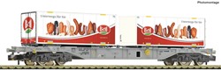 Fleischmann 865243 N - Containerdraagwagen + Bell