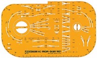 Fleischmann 9921 H0 - Railplansjabloon Profi Gleiss 1:10 H0