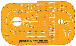 Fleischmann 9921 H0 - Railplansjabloon Profi Gleiss 1:10 H0