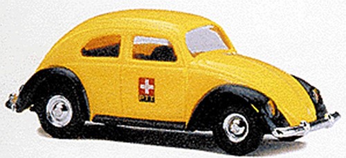 Busch 42763 H0 - Volkswagen Kever Schweizer Post PTT Oranje/Zwart