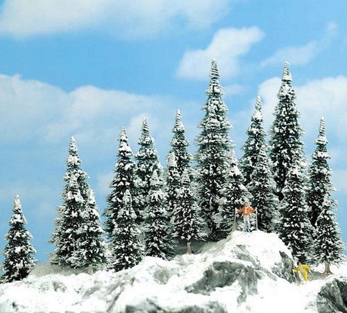 Busch 6466 H0 - Besneeuwde Dennen