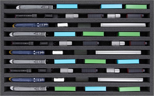 Feldherr EB57Set N - Eurobox / containerkoffer - 10 vakken voor spoor N - verticaal-2