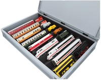 Feldherr EB87Set H0 - Eurobox / containerkoffer met Treinbed - 9 compartimenten voor H0-spoor-2