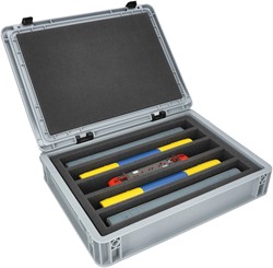Feldherr EB96Set H0 -  Eurobox / containerkoffer met Treinbed - 5 compartimenten voor H0-spoor