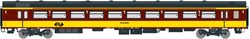 Exact-Train EX11080 H0 - NS ICR (Originele versie) voor de Beneluxtrein naar België Passagiersrijtuig A ( Kleur Geel/Rood)