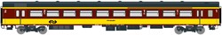 Exact-Train EX11083 H0 - NS ICR (Originele versie) voor de Beneluxtrein naar België Passagiersrijtuig A4B6 ( Kleur Geel/Rood)