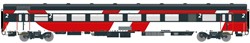 Exact-Train EX11143 H0 - NS ICRm Fyra 1 (Amsterdam - Brussel) voor het Hsl traject ingezet Bagagerijtuig Bd (Rood/Roze/Wit)
