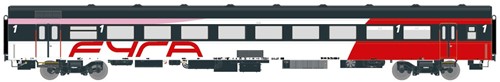 Exact-Train EX11144 H0 - ICRm Fyra 1 (Amsterdam - Brussel) voor het Hsl traject ingezet Passagiersrijtuig A (Rood/Wit/Roze)