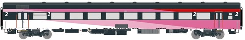 Exact-Train EX11145 H0 - NS ICRm Fyra 1 "Amsterdam-Brussel" "HSL" Passagiersrijtuig B