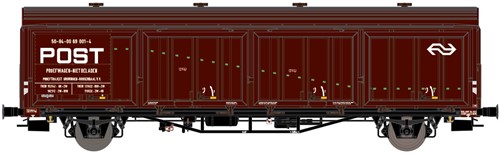 Exact-Train EX20824 H0 - NS Postwagen Bruin Groene Strepen