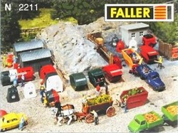 Faller 232211 N - Afvalcontainers 15stuks