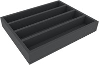 Feldherr FS050A005 H0 - Schuiminleg H0-schaal - horizontaal - 4 sleuven