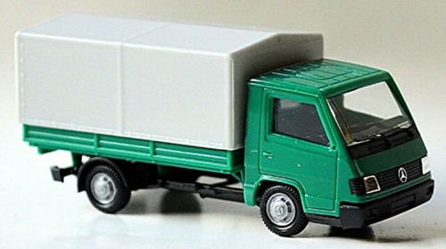 Herpa 041744 H0 - Mercedes Benz 100D Bakwagen Groen/Grijs