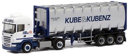 Herpa 143790 H0 - Volvo Vrachtwagen met Trailer Kube & Kubenz