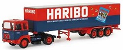 Herpa 153072 H0 - MAN F8 SZ Vrachtwagen met Trailer Haribo