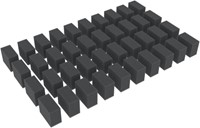 Feldherr HS025A001 N Z - 40 afstandhouders / schuimblokken 30 mm x 25 mm x 15 mm