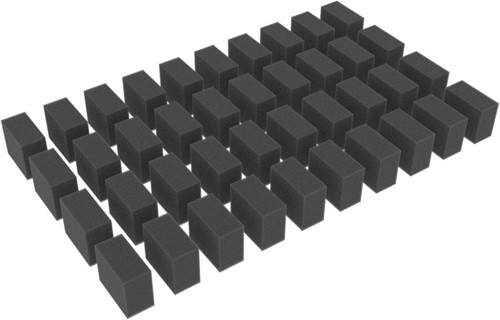 Feldherr HS025A001 N Z - 40 afstandhouders / schuimblokken 30 mm x 25 mm x 15 mm