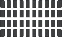 Feldherr HS025A001 N Z - 40 afstandhouders / schuimblokken 30 mm x 25 mm x 15 mm-2