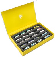 Feldherr HSMB040P49 Z - Magnetische Box geel - 5 sleuven voor spoor Z Kort modellen - horizontaal