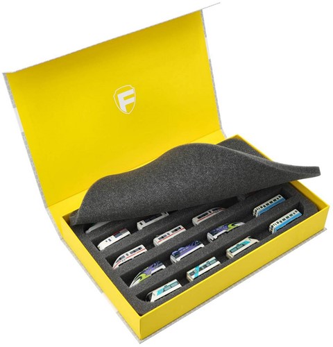 Feldherr HSMB040P49 Z - Magnetische Box geel - 5 sleuven voor spoor Z Kort modellen - horizontaal-2