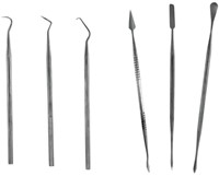 Hobbytime Tools HT1400  - STAINLESS STEEL PROBE & CARVER SET – 3 PROBES + 3 CARVERS