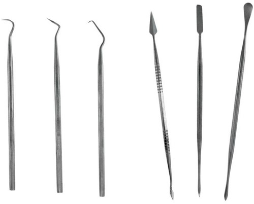 Hobbytime Tools HT1400  - STAINLESS STEEL PROBE & CARVER SET – 3 PROBES + 3 CARVERS