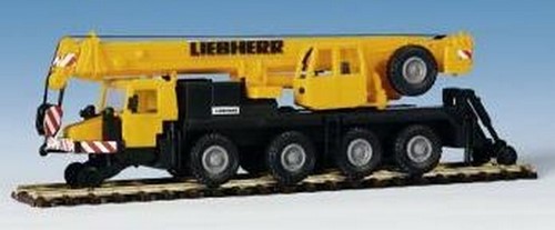 Kibri 16006 H0 - Liebherr Spoorkraan Geel