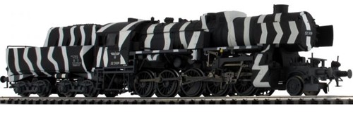 Liliput L131524 H0 - BR 52 Stoom Locomotief Winter Camouflage DRG-3
