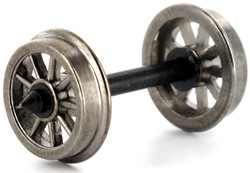 Liliput L939365 H0 - Spoked Wheel Set Covered with Low Flange per stuk
