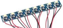 Lais DCC 860041 - 8 PCS Pre Wired 3528 SMD LED With Resistor Cold White Color
