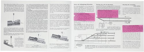 Marklin Automatic Couplngs Replica Directions Leaflet 1052 of 1952-3