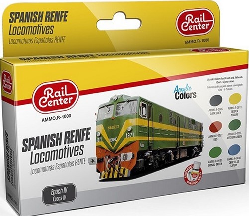 AMMO MIG-R-1000  - SPANISH RENFE LOCOMOTIVES EPOCH IV 15ML 6 JARS