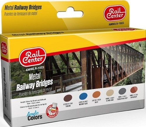 AMMO MIG-R-1023  - RAIL CENTER - METAL BRIDGES 15ML 6 JARS