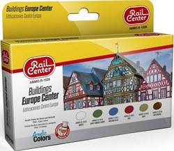 AMMO MIG-R-1026  - Rail Center - Buildings Europe Center 15Ml 6 Jars