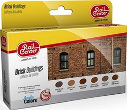 AMMO MIG-R-1028  - Rail Center - Brick Buildings 15Ml 6 Jars